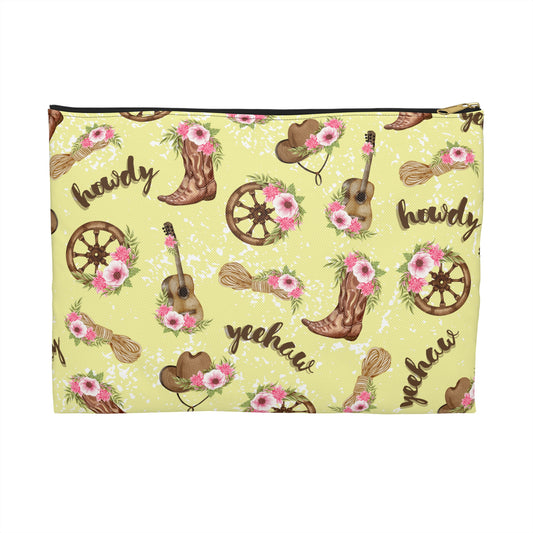 CHEERFUL COWGIRL - TRAVEL POUCH