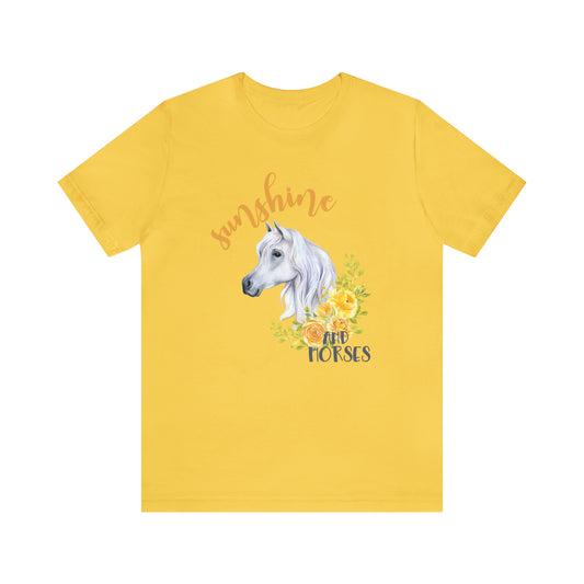 SUNSHINE & HORSES - YELLOW TEE