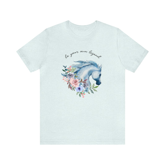 BE YOUR OWN LEGEND - HEATHER BLUE TEE