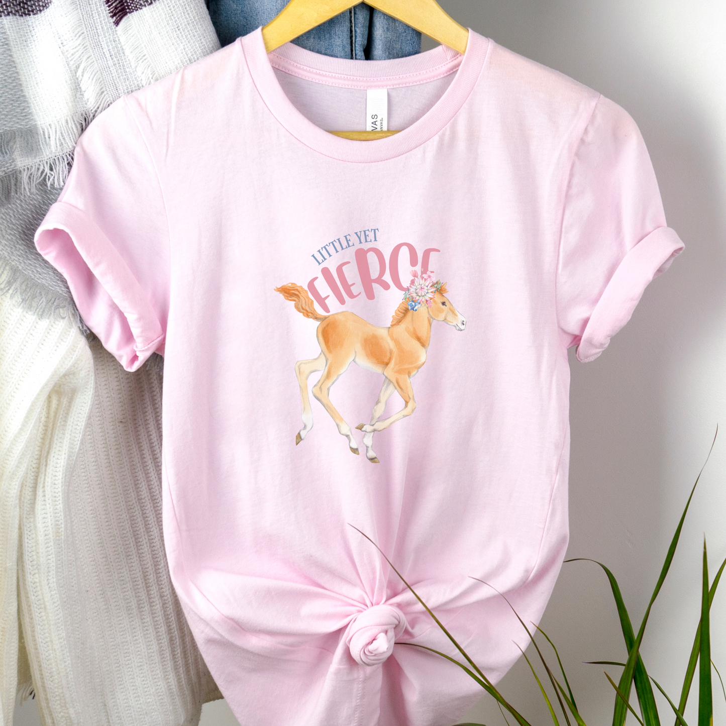 LITTLE YET FIERCE - PINK TEE