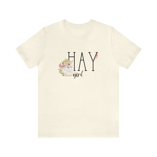 HAY GIRL - CREAM TEE