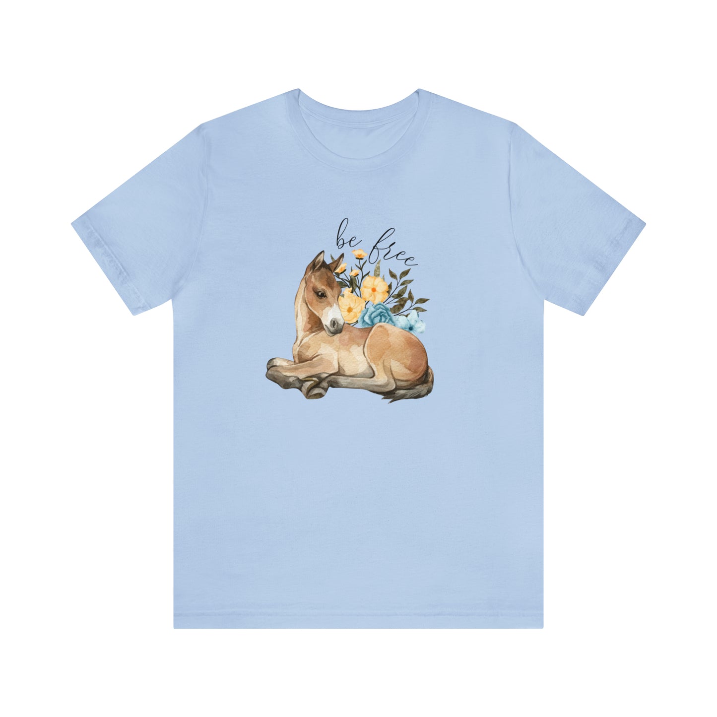 BE FREE - BABY BLUE TEE