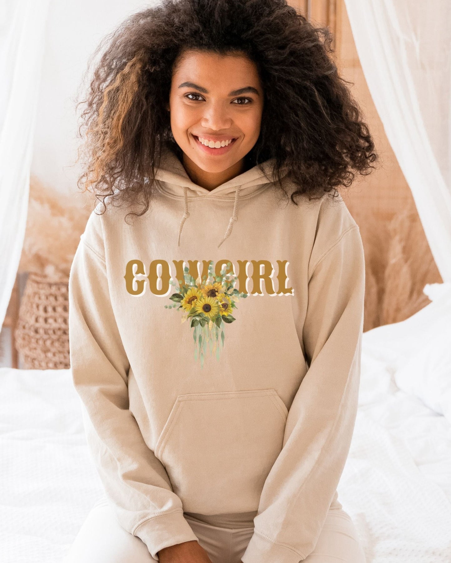 COWGIRL - SAND HOODIE