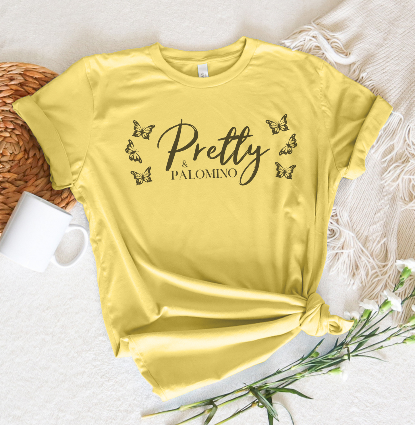 PRETTY & PALOMINO - GOLDEN YELLOW TEE