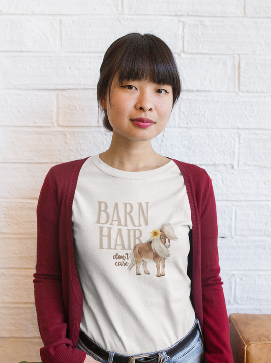 barn hair don't care shirt, mini horse western outfit