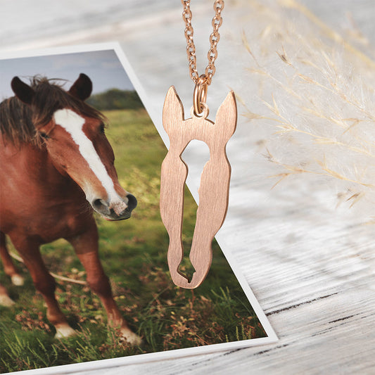 HORSE MARKING SILHOUETTE NECKLACE - CUSTOM