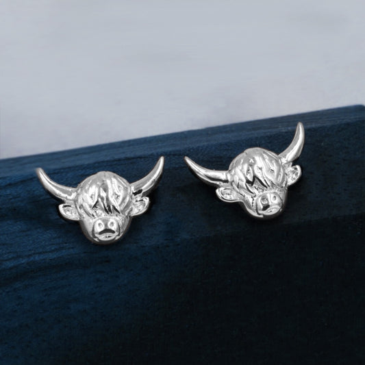 HIGHLAND COW STUD EARRINGS