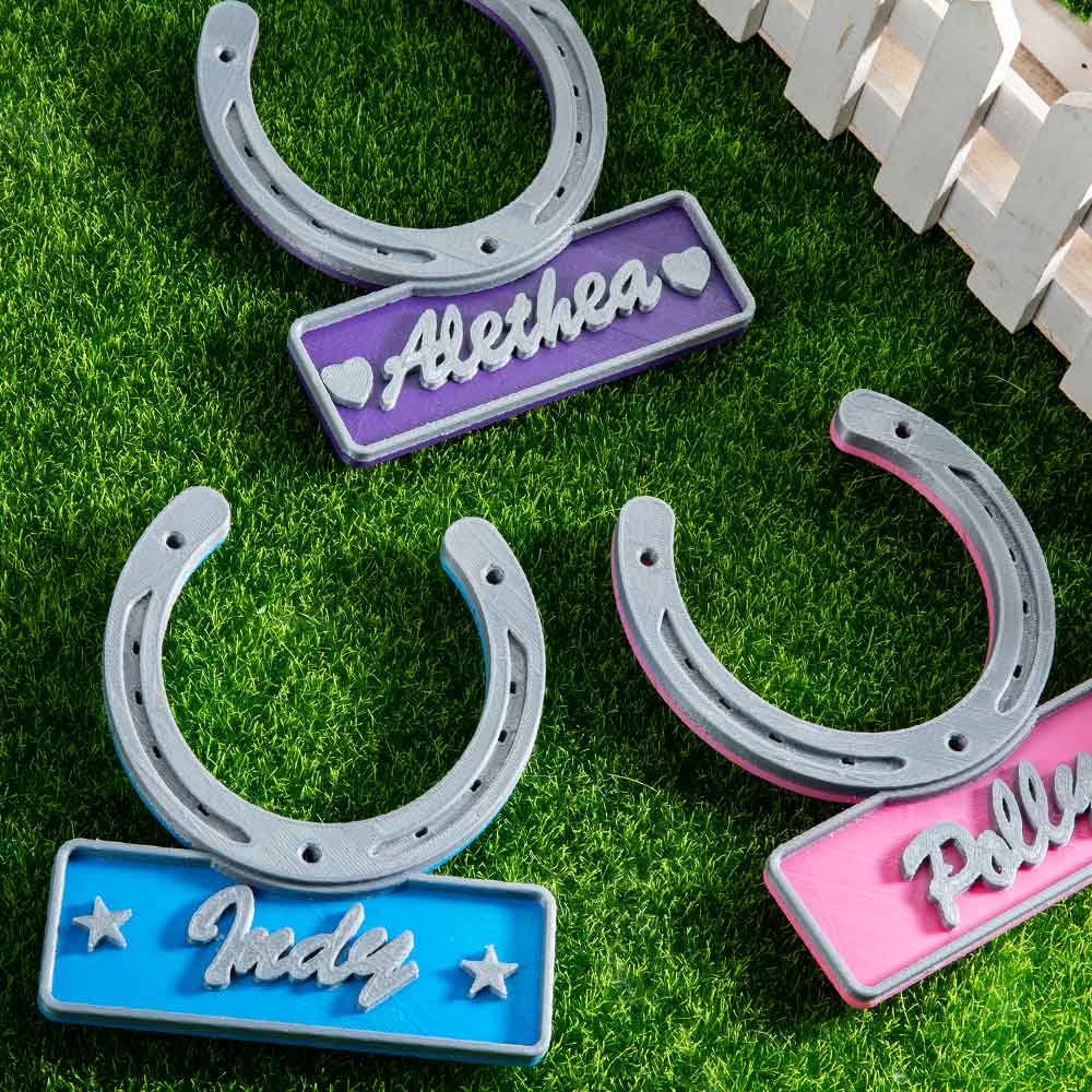 HORSESHOE NAME PLATE - CUSTOM