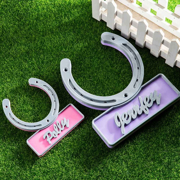 HORSESHOE NAME PLATE - CUSTOM